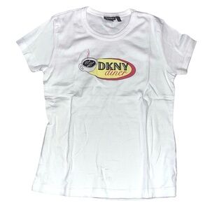Vintage 90s DKNY Diner White T-Shirt